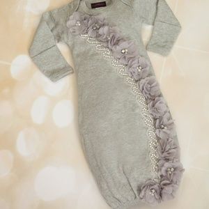 Glam Rhinestone Floral Newborn Baby Girl Layette